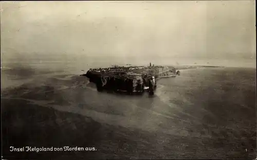 Ak Nordseeinsel Helgoland, Blick von Norden, Luftbild