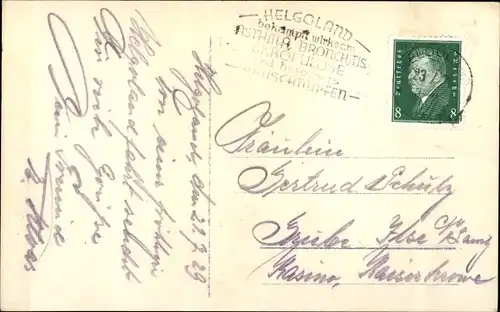 Ak Nordseeinsel Helgoland, Blick von Norden, Luftbild