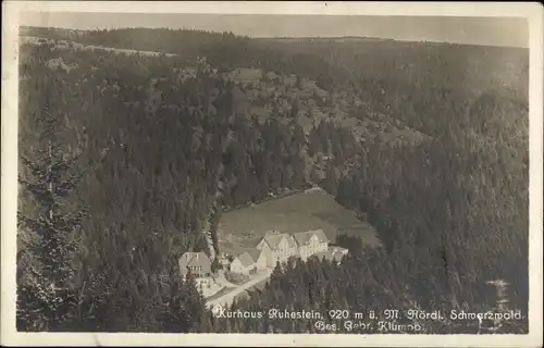 Ak Ruhestein Baiersbronn im Schwarzwald, Kurhaus, Luftbild