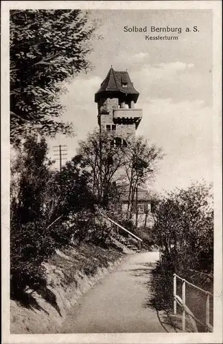 Ak Bernburg an der Saale, Kesslerturm