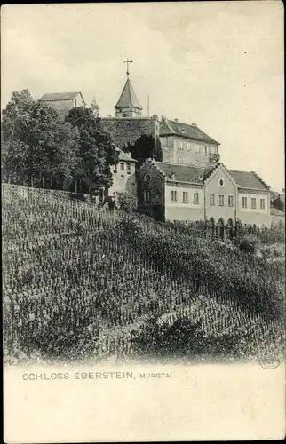 Ak Gernsbach im Schwarzwald, Schloss Eberstein, Murgtal