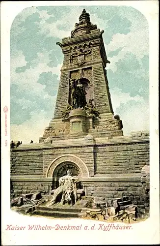 Ak Steinthaleben Kyffhäuserland in Thüringen, Kyffhäuser, Kaiser Wilhelm Denkmal