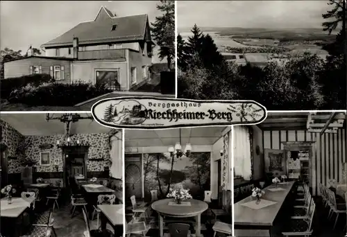 Ak Riechheim Elleben in Thüringen, Riechheimer Berg, Berggasthaus, Inneres