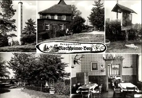 Ak Riechheim Elleben in Thüringen, Riechheimer Berg, Berggasthaus, Inneres