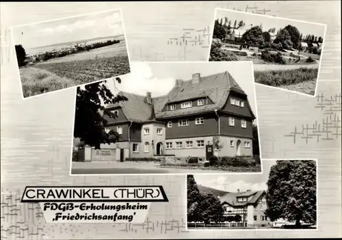 Ak Crawinkel Ohrdruf in Thüringen, FDGB-Erholungsheim Friedrichsanfang