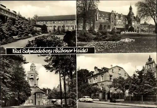 Ak Bad Schmiedeberg in der Dübener Heide, Kurhaus FDGB-Moorsanatorium, Gaststätte Schöne Aussicht