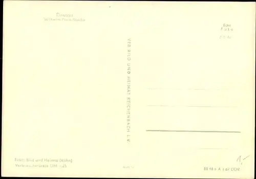 Ak Dessau in Sachsen Anhalt, Wilhelm-Pieck-Straße