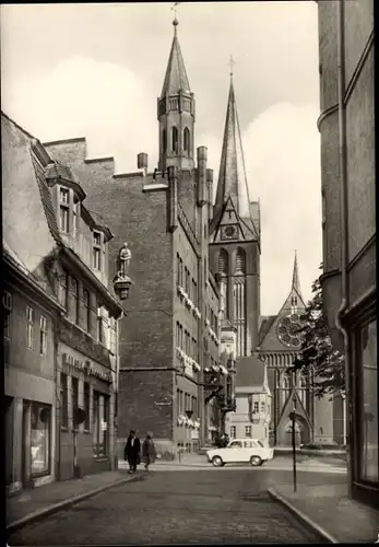 Ak Bitterfeld in Sachsen Anhalt, Am Rathaus