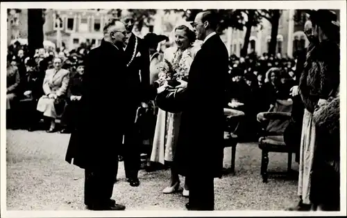 Ak Königin Juliana der Niederlande, Prinz Bernhard, bezoek Utrecht 1949