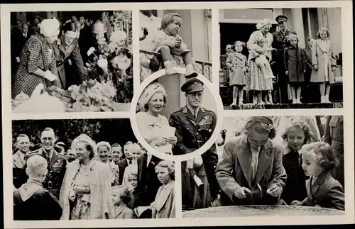 Ak Königin Juliana der Niederlande, Prinz Bernhard, Prinzessinnen, 12,5 jarig huwelijksfeest 1949