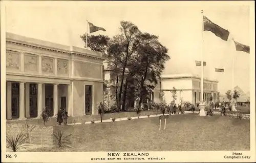 Ak Wembley London England, British Empire Exhibition, New Zealand