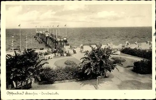 Ak Ostseebad Bansin Heringsdorf auf Usedom, Seebrücke