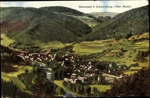 Ak Sitzendorf in Thüringen, Panorama