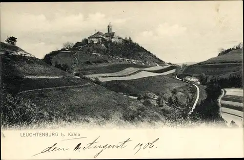 Ak Seitenroda in Thüringen, Leuchtenburg bei Kahla, Panorama