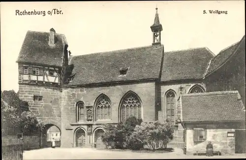 Ak Rothenburg ob der Tauber Mittelfranken, Gebäudeansicht, S. Wolfgang