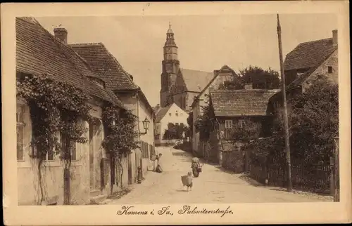 Ak Kamenz in Sachsen, Pulsnitzerstraße