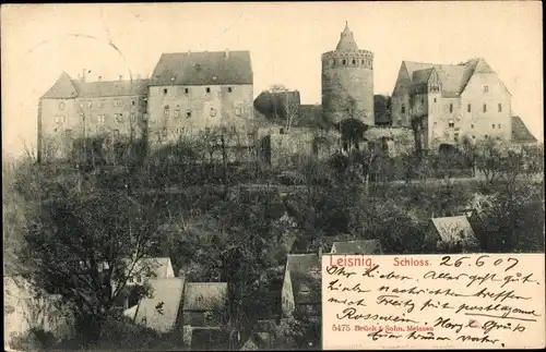 Ak Leisnig in Sachsen, Schloss