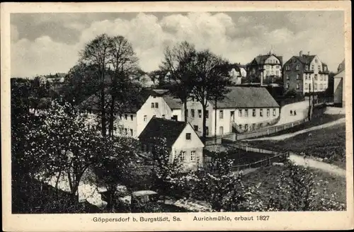 Ak Göppersdorf Burgstädt in Sachsen, Aurichmühle