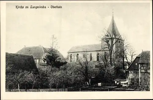 Ak Langenleuba Thüringen, Kirche, Oberhain