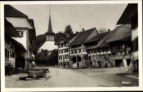 Ak Laupen Kanton Bern, Dorfstraße