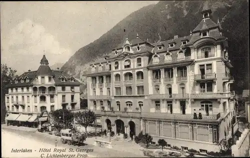 Ak Interlaken Kanton Bern Schweiz, Hotel Royal St. Georges