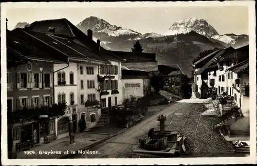 Ak Gruyères Kanton Freiburg Schweiz, Le Moleson, Tisserie