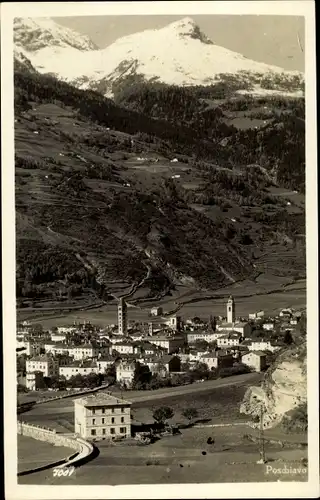 Ak Poschiavo Kanton Graubünden, Ort mit Umgebung