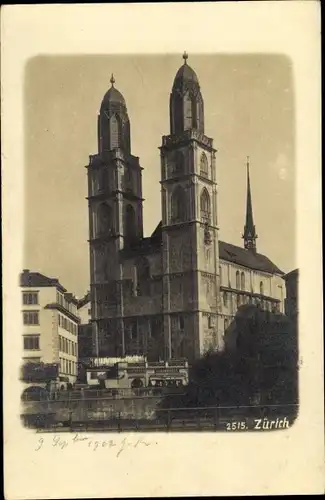 Ak Zürich Stadt Schweiz, Grossmünster