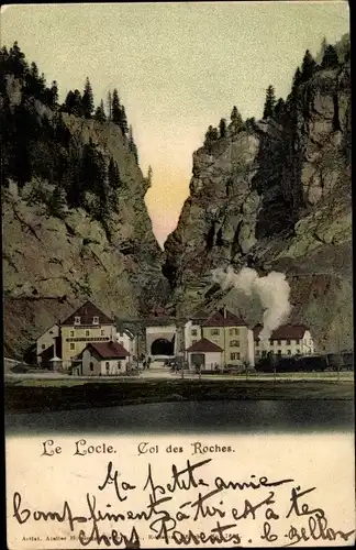 Ak Le Locle Kt Neuenburg, Col des Roches