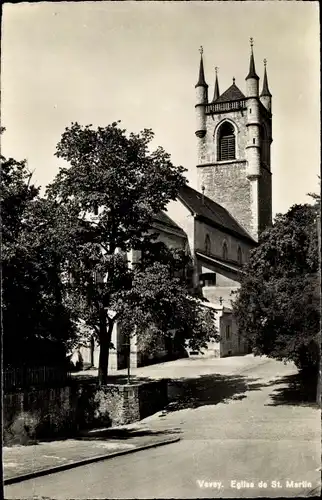 Ak Vevey Kanton Waadt, Eglise de St. Martin