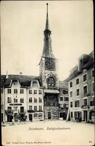 Ak Solothurn Stadt Schweiz, Zeitglockenturm