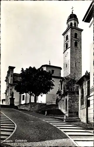 Ak Lugano Kanton Tessin Schweiz, Cattedrale