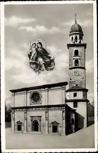 Ak Lugano Kanton Tessin Schweiz, Cattedrale, Heiligenbild