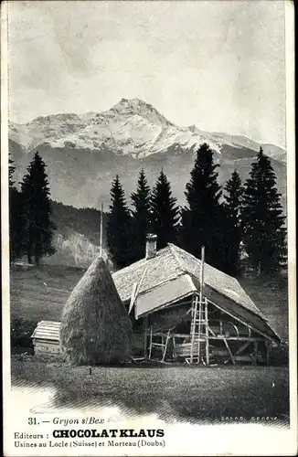 Ak Le Locle Kt Neuenburg, Chocolat Klaus, Usine