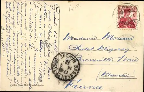 Ak Genève Genf Schweiz, La Rue du Mont Blanc