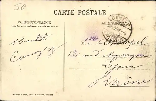 Ak Versoix Kt. Genf Schweiz, Bise Glaciale, Eisformationen durch kalten Nordwind am Genfer See