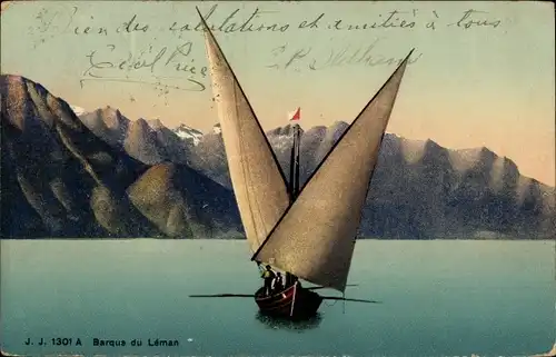 Ak Genève Genf Schweiz, Barque du Léman