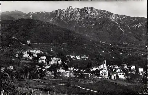 Ak Tesserete Capriasca Kanton Tessin, con Almatro e Cagiallo, Panorama