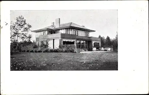 Foto Ak Hamburg, Villa, Garten, Gartenmöbel