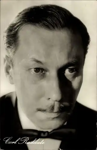 Ak Schauspieler Carl Raddatz, Portrait
