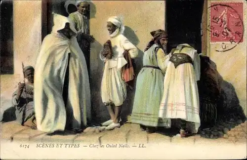 Ak Scenes et Types, Chez les Ouled Nails, Maghreb, Araber