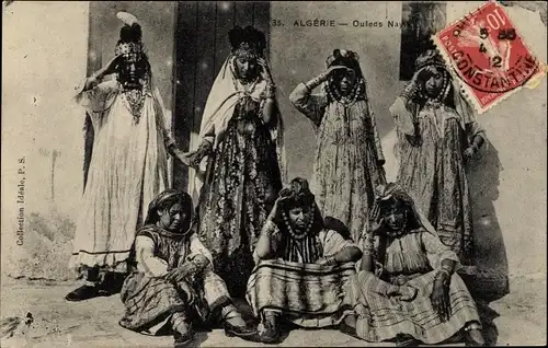 Ak Algerien, Ouled Nails, Araberinnen in Volkstracht, Maghreb