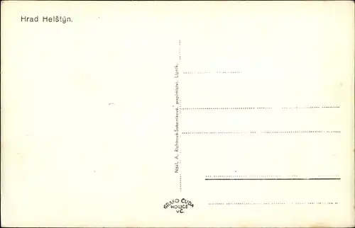 Ak Týn nad Bečvou Thein Region Olmütz, Hrad Helstyn