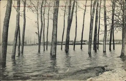 Ak Bruxelles Brüssel, Hochwasser, Un polder