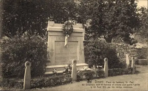 Ak Dinant Wallonien Namur, Place du faubourg St. Paul