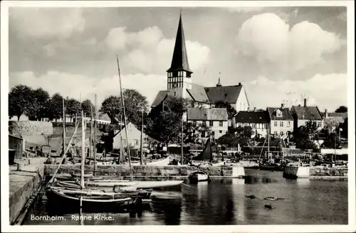 Ak Bornholm Dänemark, Ronne Kirke, Boote