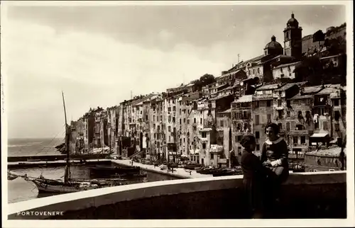 Ak Porto Venere Ligurien, Teilansicht, Uferpartie