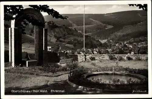 Ak Oberschönau Thüringen, Ehrenmal