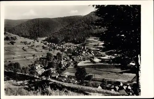 Ak Gießübel Schleusegrund Thüringen, Blick vom Holzberg