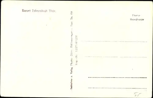 Ak Fehrenbach Masserberg Thüringen, Ortschaft
